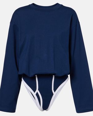 Jean Paul Gaultier Cotton Bodysuit - Blue