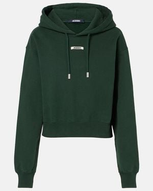 Jacquemus Gros Grain Cotton Hoodie - Green
