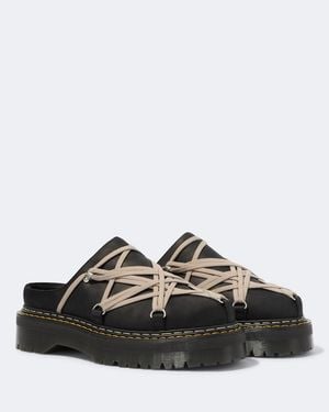 Rick Owens X Dr. Martens Mules Quad Aus Leder - Schwarz