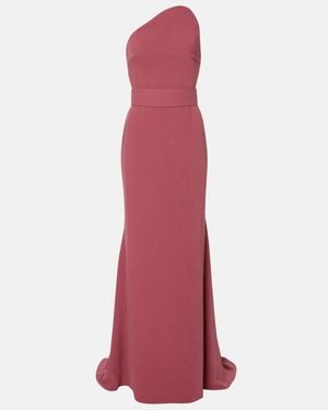 Solace London Seraphina One-Shoulder Gown - Red