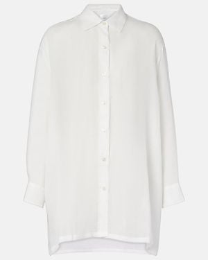 Leset Niko Oversized Ramie Shirt - White