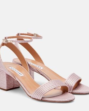 Aquazzura Sundance Slingback Sandals - Pink