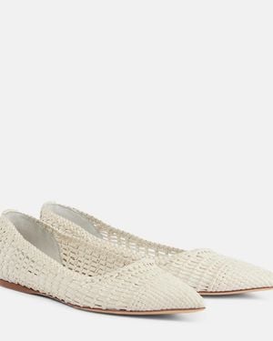 Gabriela Hearst Bailarinas Milos De Piel Trenzada - Neutro
