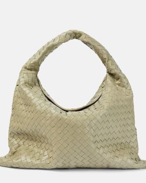Bottega Veneta Schultertasche Hop Large Aus Leder - Mettallic