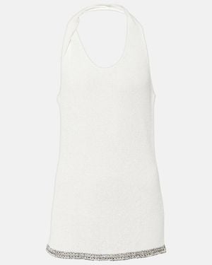 Proenza Schouler Stevie Halterneck Tank Top - White
