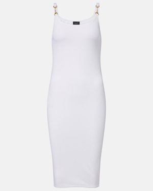 Gucci Vestido Corto Horsebit De Jersey - Blanco