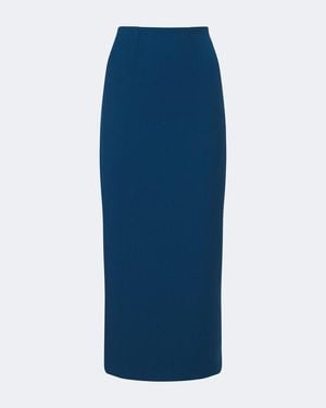 Roland Mouret Crepe Pencil Skirt - Blue