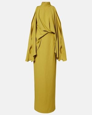 Taller Marmo Robe Bacall Aus Satin - Gelb