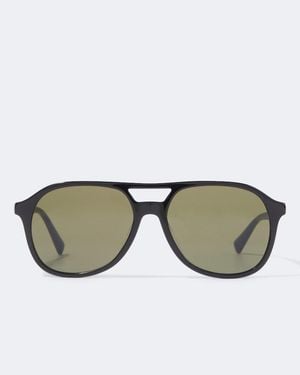 Brunello Cucinelli Navigator-Sonnenbrille - Braun