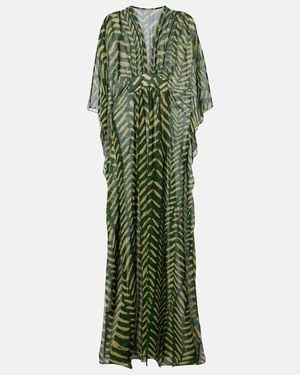 Johanna Ortiz Printed Kaftan - Green