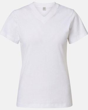 TOTEME Cotton Jersey T-Shirt - White