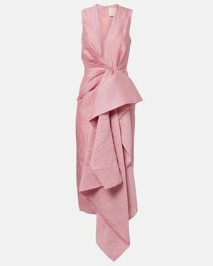 ROKSANDA Draped Midi Dress - Pink