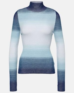 CORDOVA Aurora High-Neck Wool Jumper - Blue
