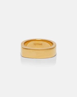 TOTEME Signature18Kt-Plated Ring - Metallic