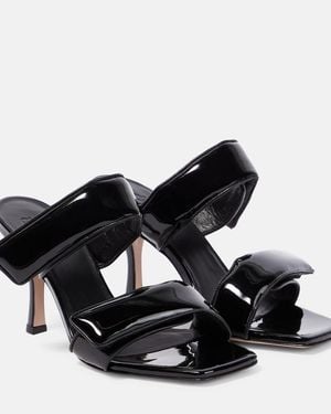 Gia Borghini X Pernille Teisbaek Perni 03 Leather Sandals - Black