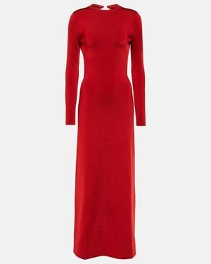 Galvan London Long-Sleeved Gown - Red