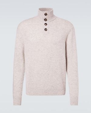 Allude Pullover Aus Wolle Und Kaschmir - Natur