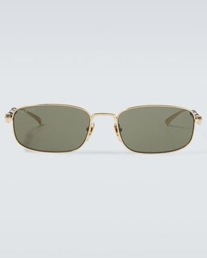 Gucci Bamboo Rectangular Sunglasses - Green