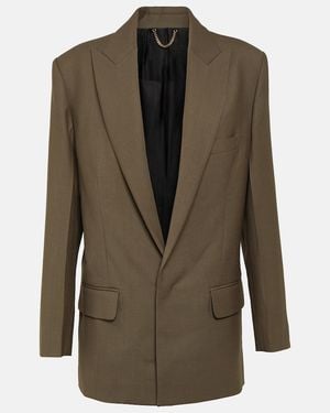 Victoria Beckham Single-Breasted Blazer - Green