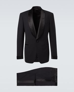 Tom Ford Wool-Blend Tuxedo - Black