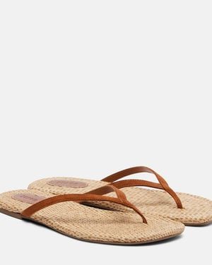 STAUD Sandalen Freja Aus Veloursleder - Braun