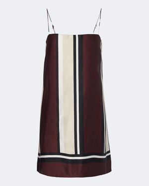 Faithfull the Brand Phylis Striped Satin Slip Dress - Purple