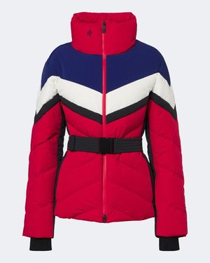 Perfect Moment Jg Belted Down Ski Jacket - Red