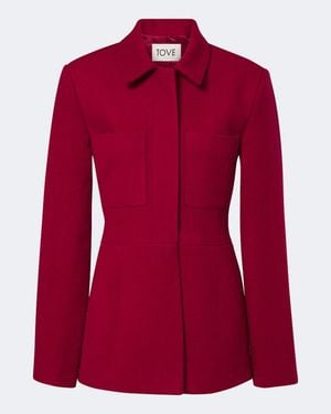 TOVE Jacke Eton Aus Wolle Und Kaschmir - Rot