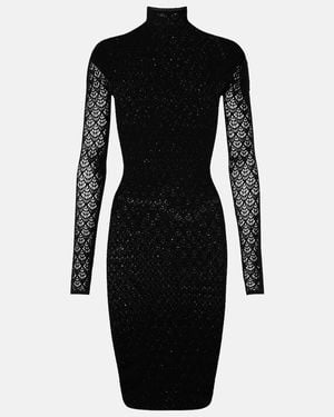 Wolford Knitted Semi-Sheer Minidress - Black