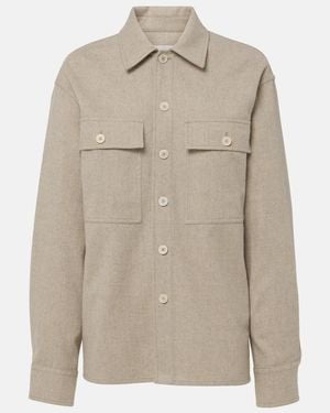 Jil Sander Virgin Wool Overshirt - Natural