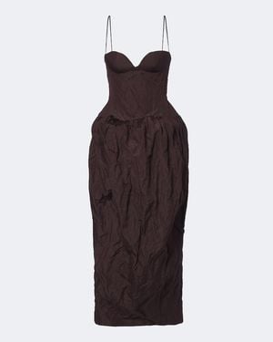 Magda Butrym Bustierkleid Aus Einem Baumwollgemisch - Lila