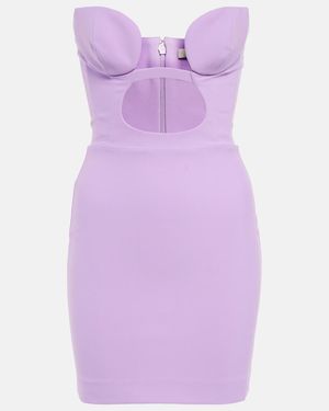 Nensi Dojaka Cutout Minidress - Purple