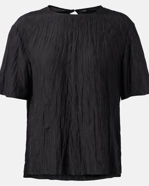 JOSEPH Brunet Silk Top - Black