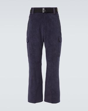 Bogner Corbin Belted Corduroy Ski Pants - Blue