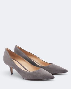 Gianvito Rossi Gianvito Suede Court Shoes - Grey