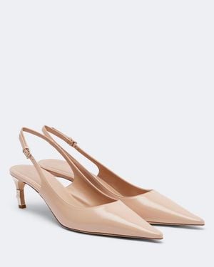 Gucci Castello Leather Slingback Pumps - Pink
