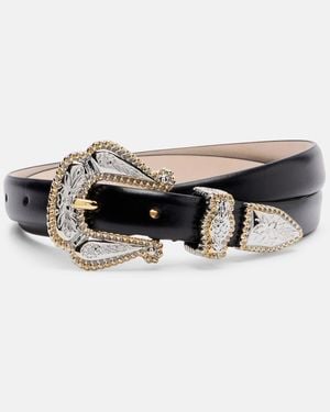 DEHANCHE Cinturon Santo De Piel - Negro