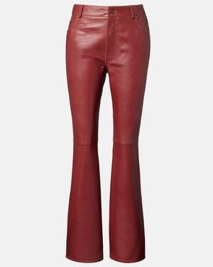 Chloé Schlaghose Aus Leder - Rot