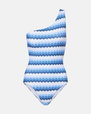 Melissa Odabash One-Shoulder-Badeanzug Madrid - Blau