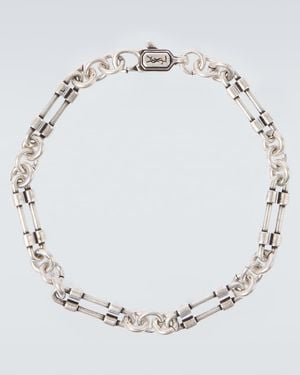 Saint Laurent Cassandre Chain Bracelet - Metallic
