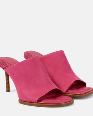 Jacquemus Pantoletten Les Mules Rond Carre - Pink