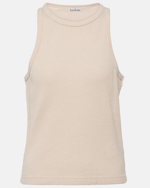 Acne Studios Eris Cotton Tank Top - Natural