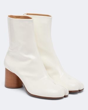 Maison Margiela Ankle Boots Tabi Aus Leder - Weiß