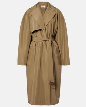 The Row Amapola Silk Trench Coat - Natural