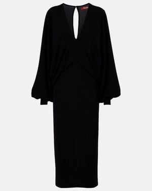 Max Mara Accento Midi Dress - Black