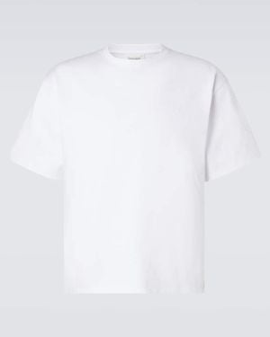 Saint Laurent T-Shirt Aus Baumwoll-Jersey - Weiß