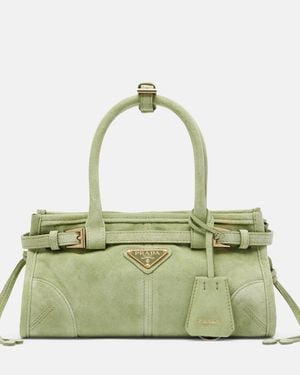Prada Borsa A Mano Bonnie Mini - Verde
