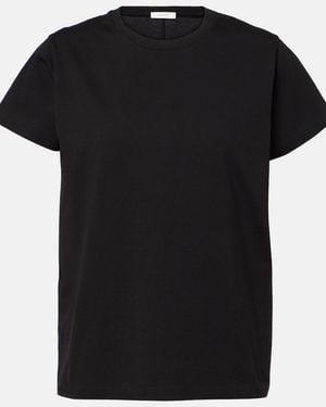 The Row Florie Cotton Jersey T-Shirt - Black