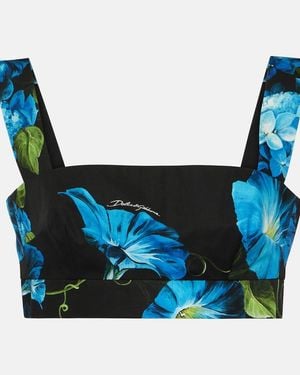 Dolce & Gabbana Cotton Tank Top - Blue