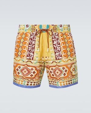 Etro Bedruckte Badeshorts - Orange